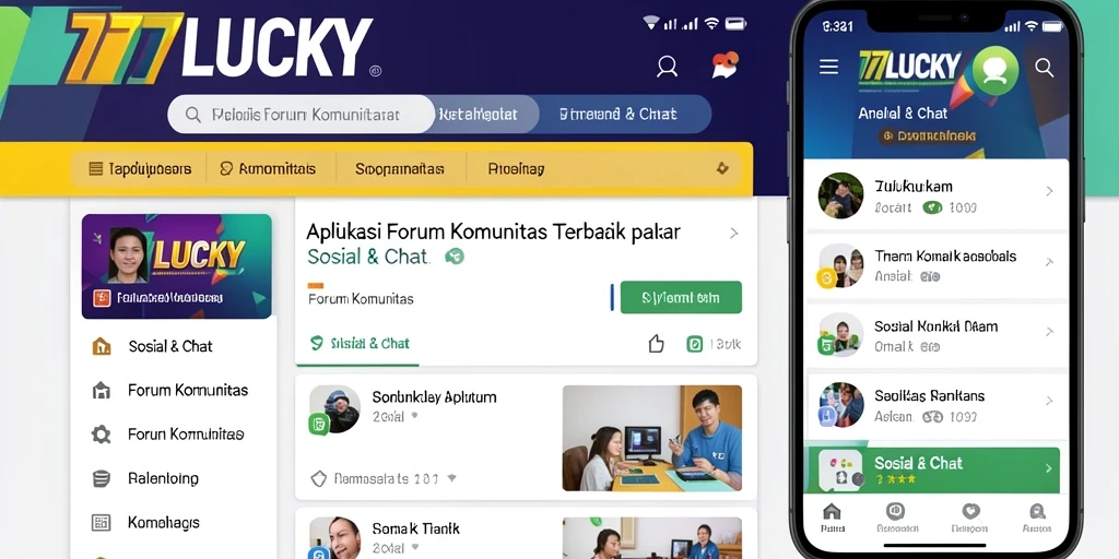 Tampilan antarmuka forum komunitas 777LUCKY yang intuitif.