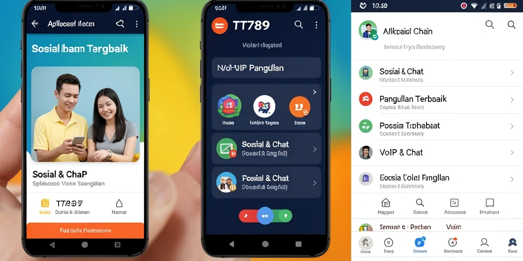 Antarmuka aplikasi VoIP Panggilan TT789 yang modern dan intuitif.